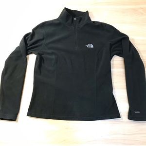 Women’s Small Black North Face Fleece Quarter zip